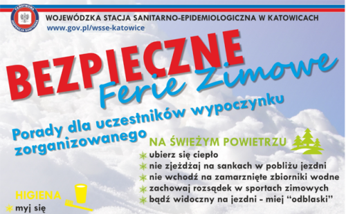 PSSE w Żywcu - akcja Bezpieczne ferie 2022