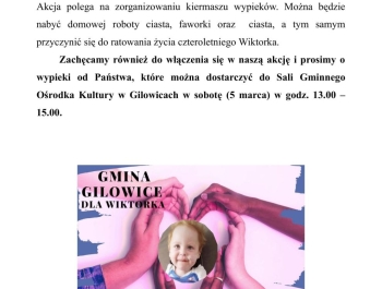 KIERMASZ WYPIEKÓW - POMÓŻMY WIKTORKOWI W TEJ WALCE - zdjęcie1
