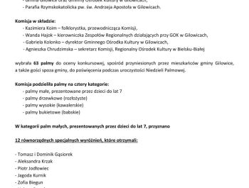 Wyniki 29. Konkursu na Palmę Wielkanocną - zdjęcie1