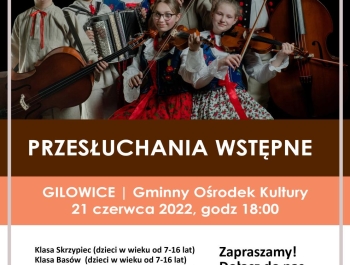 Zapraszamy na przesłuchania wstępne -FUNDACJA BRACI GOLEC - zdjęcie1