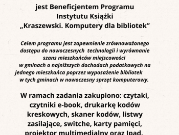 "Kraszewski. Komputery dla bibliotek" - zdjęcie1
