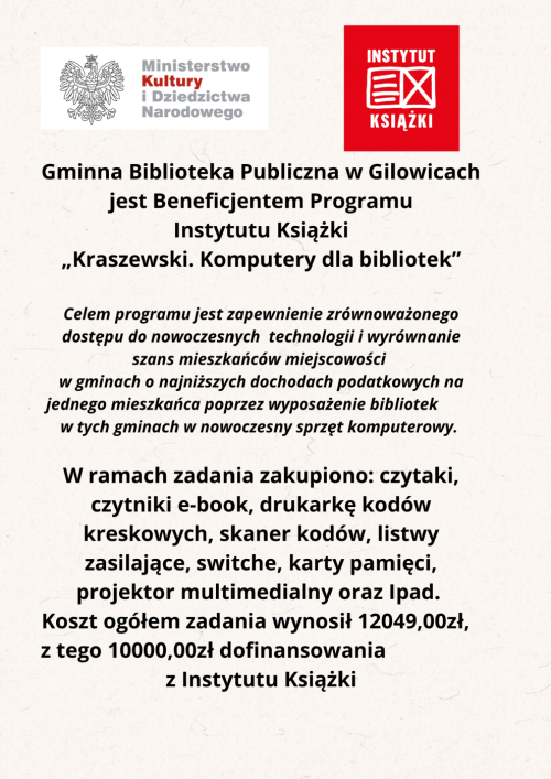 "Kraszewski. Komputery dla bibliotek"