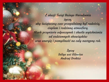 Życzenia Sołtysa Gilowic - zdjęcie1