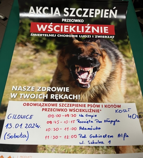Szczepienia przeciwko wściekliźnie
