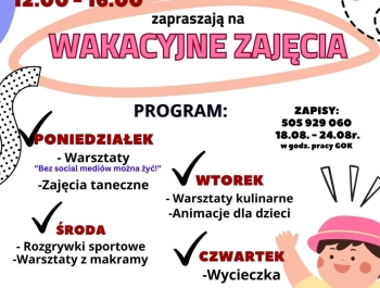 Zapisy na II etap wakacyjnych zajęć z GOK Gilowice i PKS "Olimpijczyk" - zdjęcie1