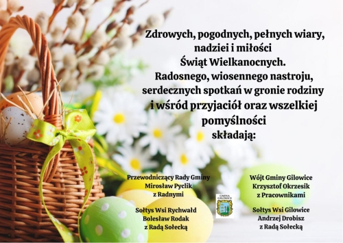 ŻYCZENIA WIELKANOCNE WÓJTA GMINY GILOWICE