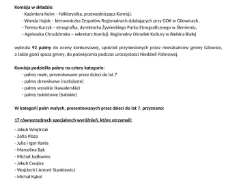 Wyniki z 30. Jubileuszowego Konkursu na Tradycyjną Palmę Wielkanocną - zdjęcie2