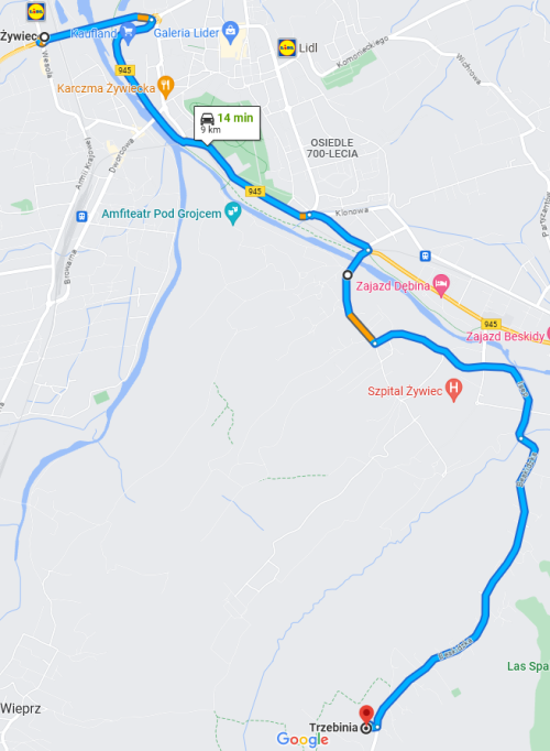 INFORMACJA O PLANOWANEJ ZMIANIE ORGANIZACJI RUCHU    W ŻYWCU (UL. KOPERNIKA)