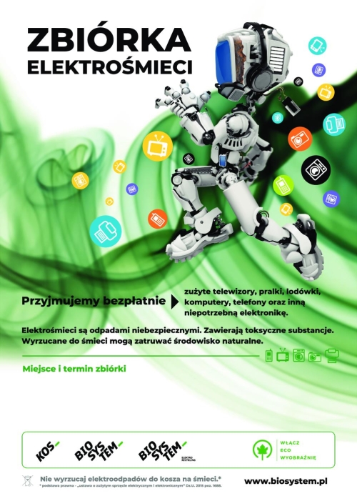 Informujemy, że w dniach 12-13 czerwca 2023r. na terenie Gminy Gilowice będzie organizowana zbiórka zużytego sprzętu elektrycznego i elektronicznego.