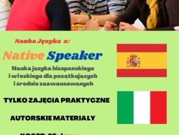 Nauka języka włoskiego i hiszpańskiego w Gminnym Ośrodku Kultury w Gilowicach oraz Świetlicy Młodzieżowej w Rychwałdzie - zdjęcie1