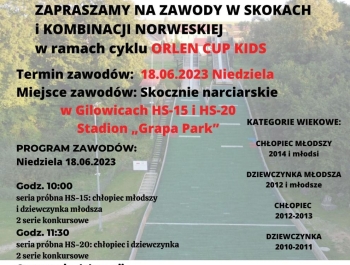 ZAPRASZAMY NA ZAWODY W SKOKACH i KOMBINACJI NORWESKIEJ w ramach cyklu ORLEN CUP KIDS - zdjęcie1