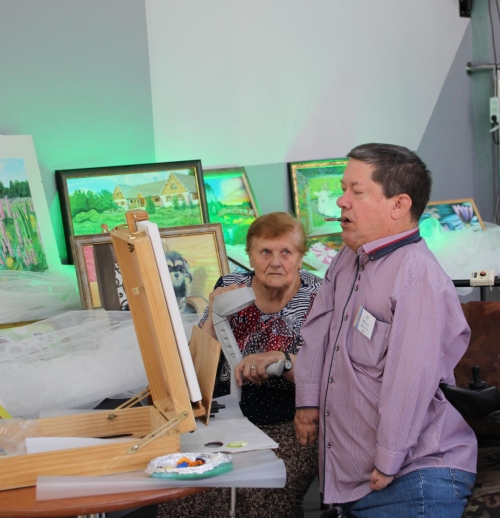 Obrazy ustami malowane - wystawa Mikołaja Kastelika