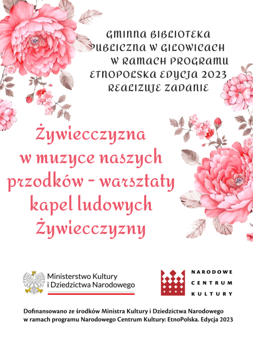 Gminna Biblioteka Publiczna w Gilowicach realizuje zadanie w programie Etno Polska. Edycja 2023.