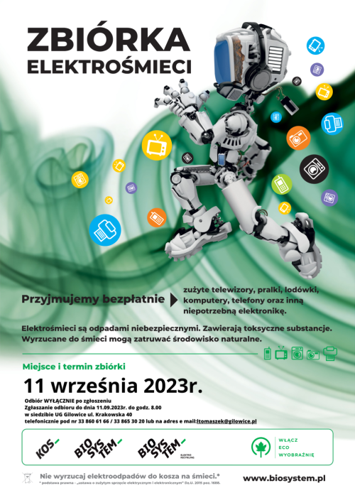 KOLEJNA ZBIÓRKA ELEKTROŚMIECI - 11.09.2023r.