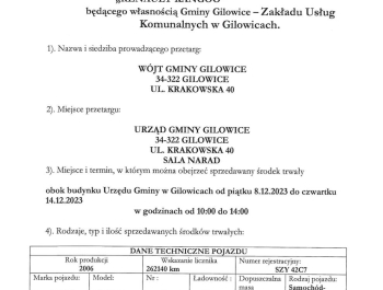 TRZECIE OGŁOSZENIE O SPRZEDAŻY SAMOCHODU - zdjęcie2