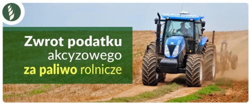 OGŁOSZENIE - ZWROT PODATKU AKCYZOWEGO ZAWARTEGO W CENIE OLEJU NAPĘDOWEGO