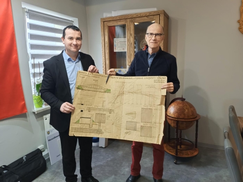 PLAN MOSTU nad potokiem Łękawka