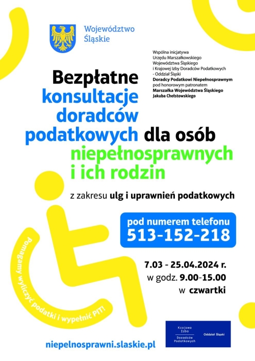 Akcja udzielania porad i pomocy przy przygotowywaniu rocznych zeznań podatkowych dla osób z niepełnosprawnością i ich rodzin