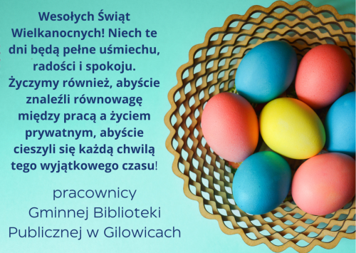 ŻYCZENIA OD BIBLIOTEKI W GILOWICACH