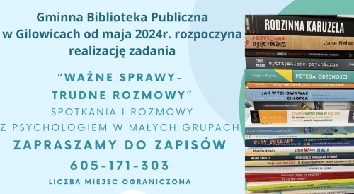 INFORMACJA OD GMINNEJ BIBLIOTEKI