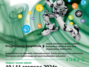 INFORMACJA - ZBIÓRKA ELEKTROŚMIECI 10 i 11 czerwca 2024 r. - zdjęcie1