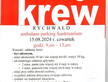 AKCJA ODDAJ KREW - Szczegóły na plakacie - zdjęcie1