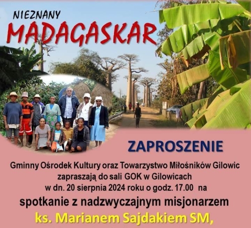 ZAPROSZENIE - NIEZNANY MADAGASKAR - szczegóły na plakacie