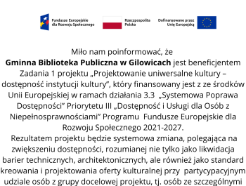 Dobre wiadomości z Gminnej Biblioteki Publicznej w Gilowicach - zdjęcie2
