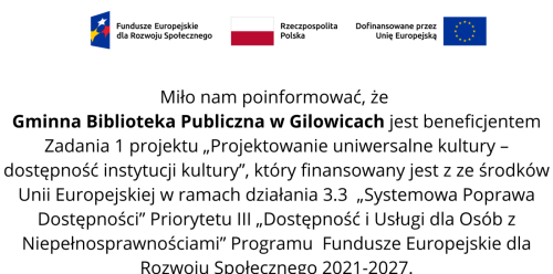 Dobre wiadomości z Gminnej Biblioteki Publicznej w Gilowicach