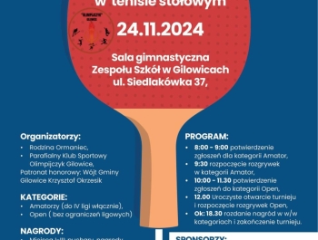 I MEMORIAŁ im. Mariana Ormańca w tenisie stołowym - zdjęcie1