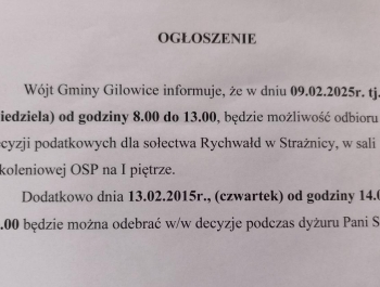 OGŁOSZENIE SOŁTYSA WSI RYCHWAŁD - zdjęcie2