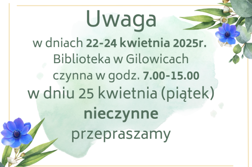 Informacja z GBP w Gilowicach