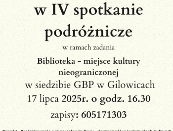 Już dzisiaj w naszej bibliotece kolejne spotkanie podróżnicze. Zapraszamy na 16.30. - zdjęcie2