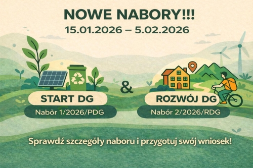 Lokalna Grupa Działania „Żywiecki Raj” ogłasza dwa nabory wniosków w ramach wspierania przedsiębiorczości na obszarze objętym LSR „Żywiecki Raj”.